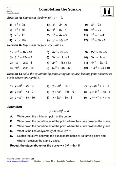algebra 2 exercises answers