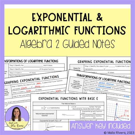Algebra 2 Exponential And Logarithmic Functions Test