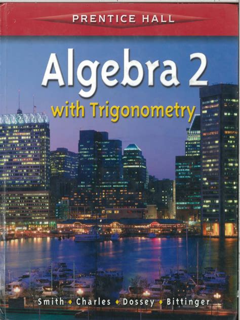 Algebra 2 With Trigonometry Prentice Hall