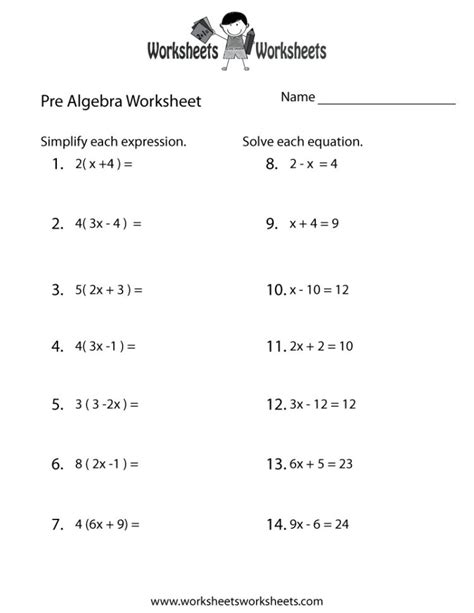 Algebra 8211 Askworksheet 7th Grade Pre Algebra Practice - 7th Grade Pre Algebra Practice