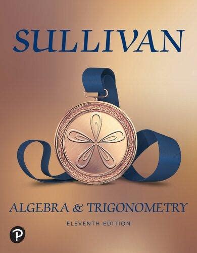 Algebra Amp Trigonometry Eleventhnbsped