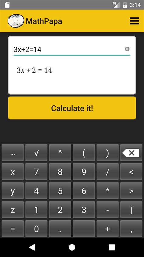 Algebra Calculator Mathpapa Math Find - Math Find