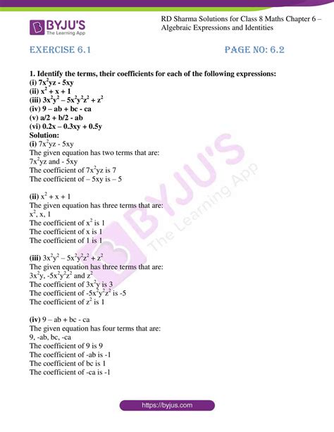 Algebra Chapter 8 Extra Practice Worksheet Shoreline