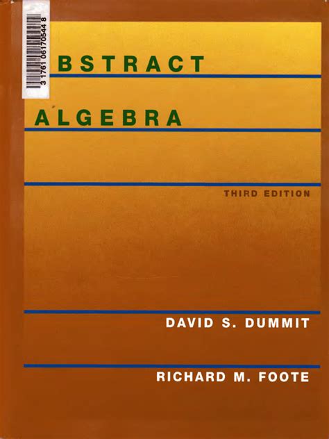 Algebra David S Dummit Solutions Manual