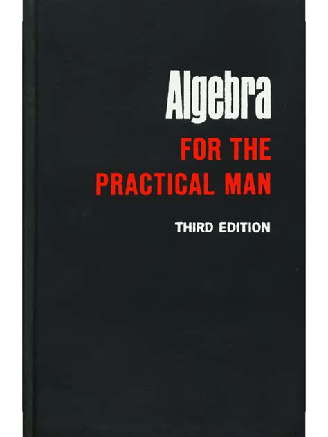 Algebra For The Practical Man Thmpsn 1962