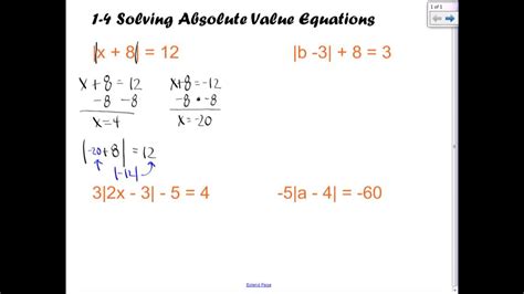 Algebra Ii Absolute Value Equations And Inequalities