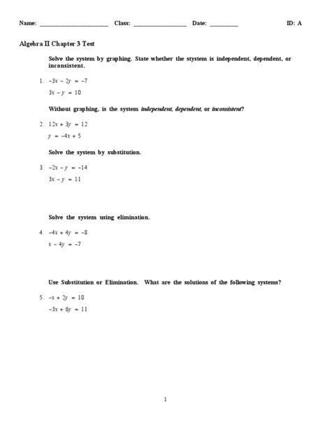 Algebra Ii Chapter 3 Chippewa Falls High School