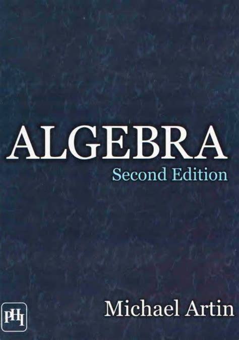 Algebra Michael Artin Solutions
