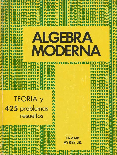 Algebra Moderna Schaum