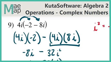 Algebra Operations Of Complex Numbers Answer Key
