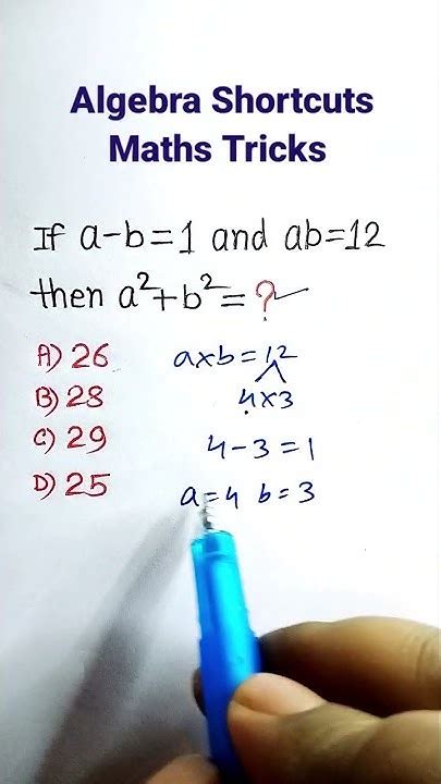 algebra tricks and shortcuts