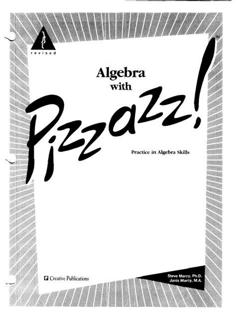 Algebra With Pizzazz