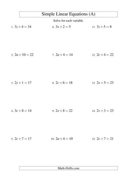 Algebra Worksheets Math Drills Algebra Solving For X Worksheet - Algebra Solving For X Worksheet
