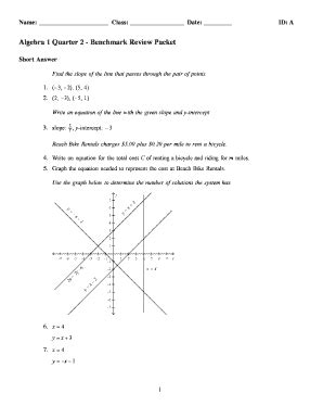 Read Online Algebra 1 Benchmark Test Answers 