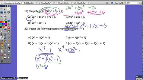 Read Online Algebra 1 Keystone Study Guide 