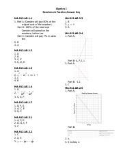 Full Download Algebra 2 Benchmark Test 3 Answers 