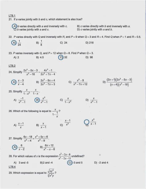 Download Algebra 2 Final Exam Review Study Guide 