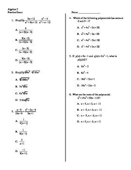 Read Online Algebra 2 Standardized Test Practice Workbook Answers 