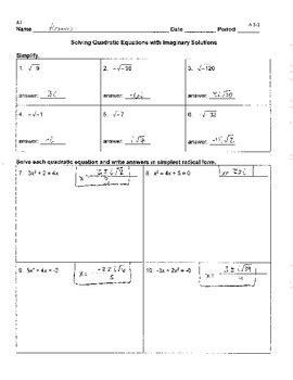 Read Online Algebra 2 Unit 3 Test Answers 