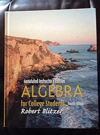 Download Algebra For College Students Annotated Instructors Edition 