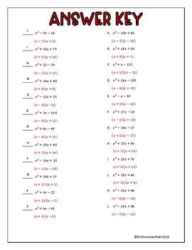 Read Algebra If8762 Mcmxciv Factoring Answers 