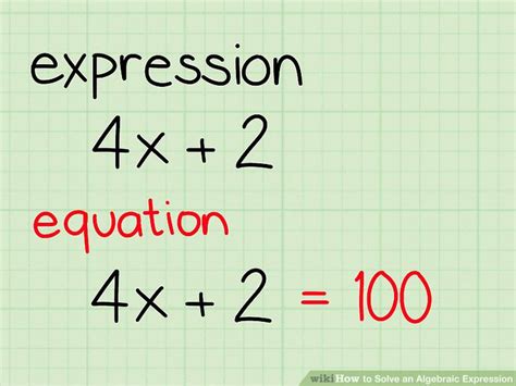 Algebraic Expression Examples With Answers