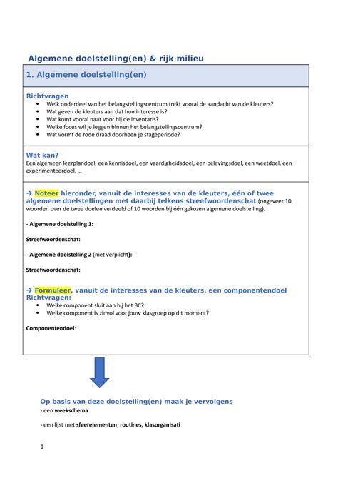 algemene doelstelling