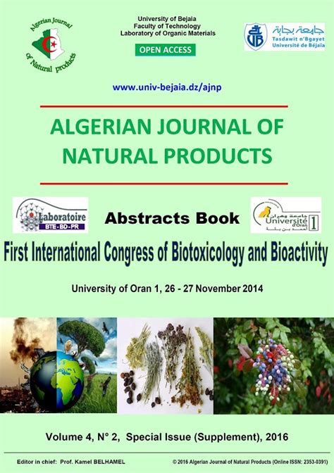 Download Algerian Journal Of Natural Products 