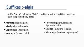 Algia Suffix Meaning