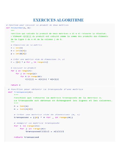 Algorithme Delagrave Corriges