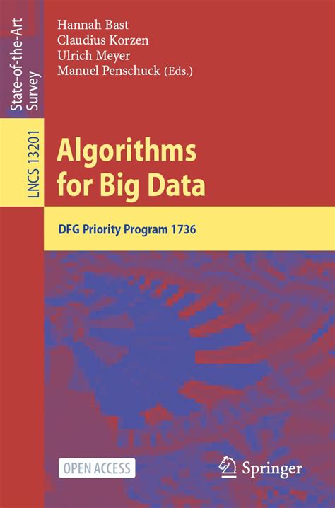 Algorithms For Big Data Dfg Priority Program
