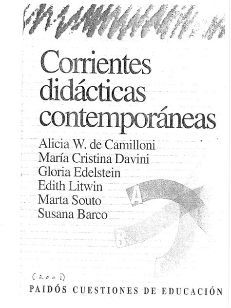 alicia camilloni corrientes didacticas contemporaneas pdf
