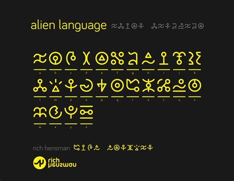 alien language original font by voodoocd on DeviantArt Alphabet code