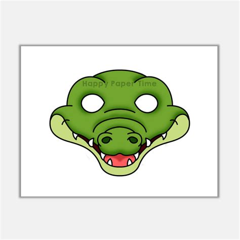 aligator mask template