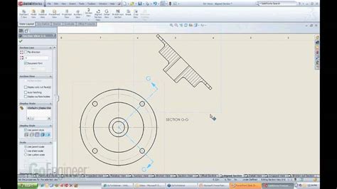 Aligned Section View Solidworks