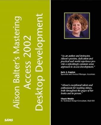 Alison Balters Mastering Access 2002 Enterprise Development