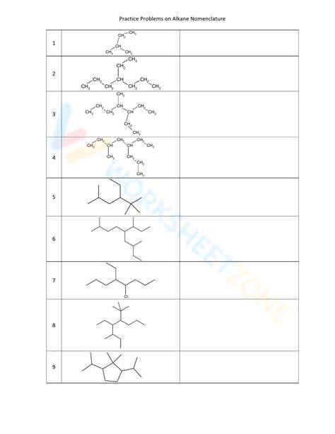 alkene nomenclature practice problems answers