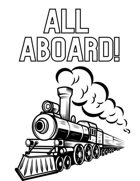 All Aboard 9 Train Coloring Pages To Entertain Choo Choo Train Coloring Pages - Choo Choo Train Coloring Pages