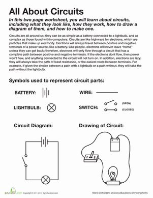 All About Circuits Worksheet Education Com Circuits 4th Grade Worksheet - Circuits 4th Grade Worksheet
