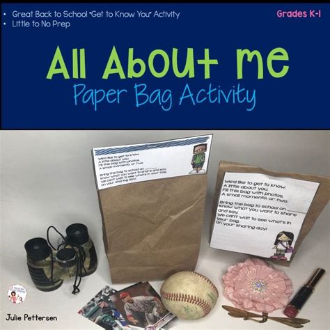 All About Me Bag Activity Ideas And Instructions 4th Grade Ice Breakers - 4th Grade Ice Breakers