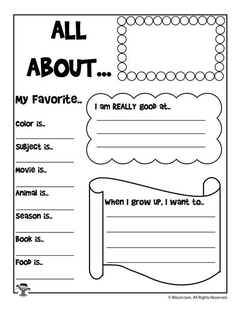 All About Me Grade 4 Worksheets Learny Kids About Me Worksheet Grade 4 - About Me Worksheet Grade 4