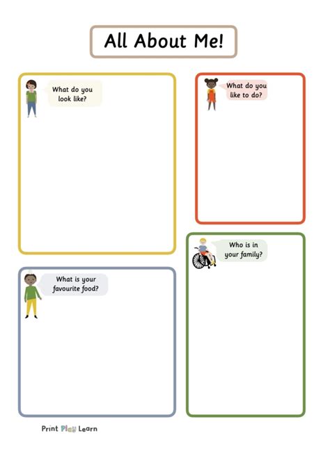 All About Me Teaching Resources For 4th Grade All About Me 4th Grade Printable - All About Me 4th Grade Printable