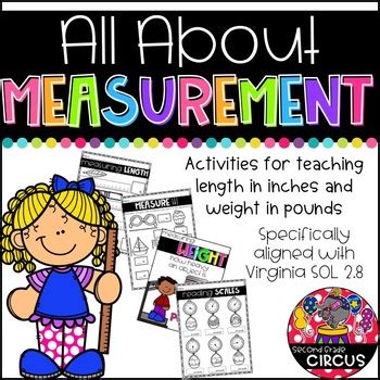 All About Measurement Virginia Sol 2 8 By 2nd Grade Sol Math - 2nd Grade Sol Math
