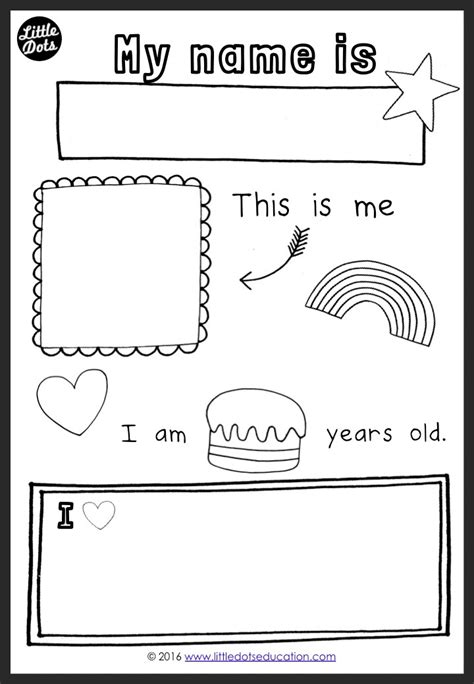 All About Myself Theme Activities And Printables Littledotseducation About Yourself Worksheet Kindergarten - About Yourself Worksheet Kindergarten