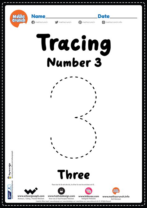 All About Number 3 Tracing Number 3 Formation Number 3 Worksheet - Number 3 Worksheet