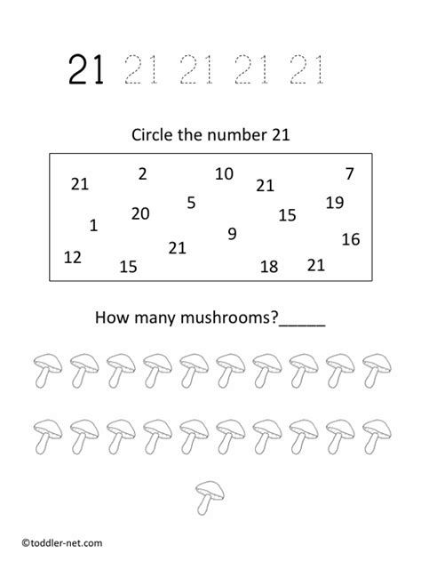 All About The Number 21 Worksheet Teacher Made Number 21 Worksheet - Number 21 Worksheet
