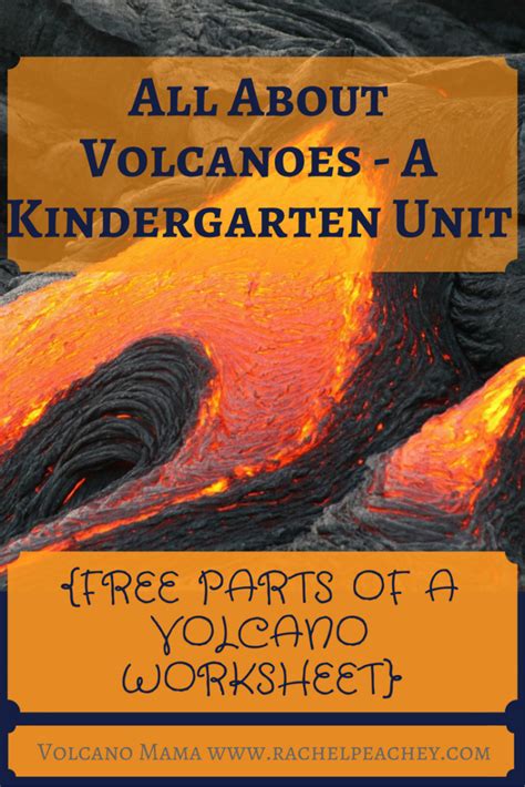 All About Volcanoes A Kindergarten Unit Free Parts Volcano Preschool Worksheet - Volcano Preschool Worksheet