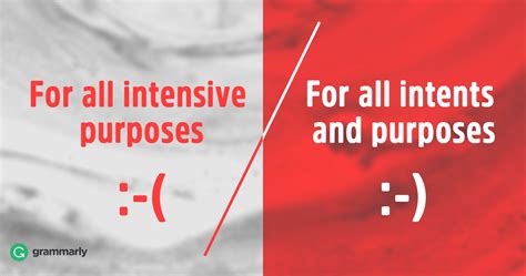 All Intensive Purposes