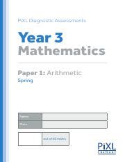 all pixl maths paper