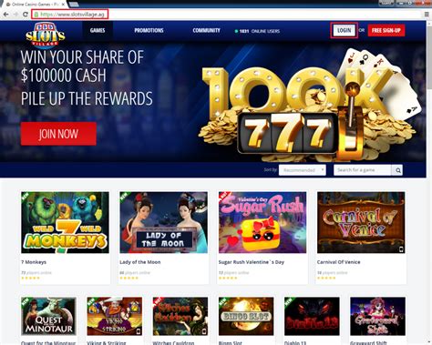 all slots village casino login doar belgium